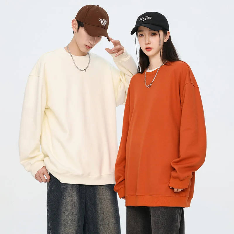 Autumn Oversized Purple Sweatshirts for Women Casual Streetwear Hoodie 2024 Female Long Sleeve Crewneck Pullovers Tops 250725