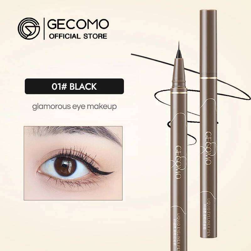 GECOMO Liquid 0.014mm Super Slim Waterproof Quick Dry Long Lasting Color No Sdging Eyeliner Pencil X250725 X250725
