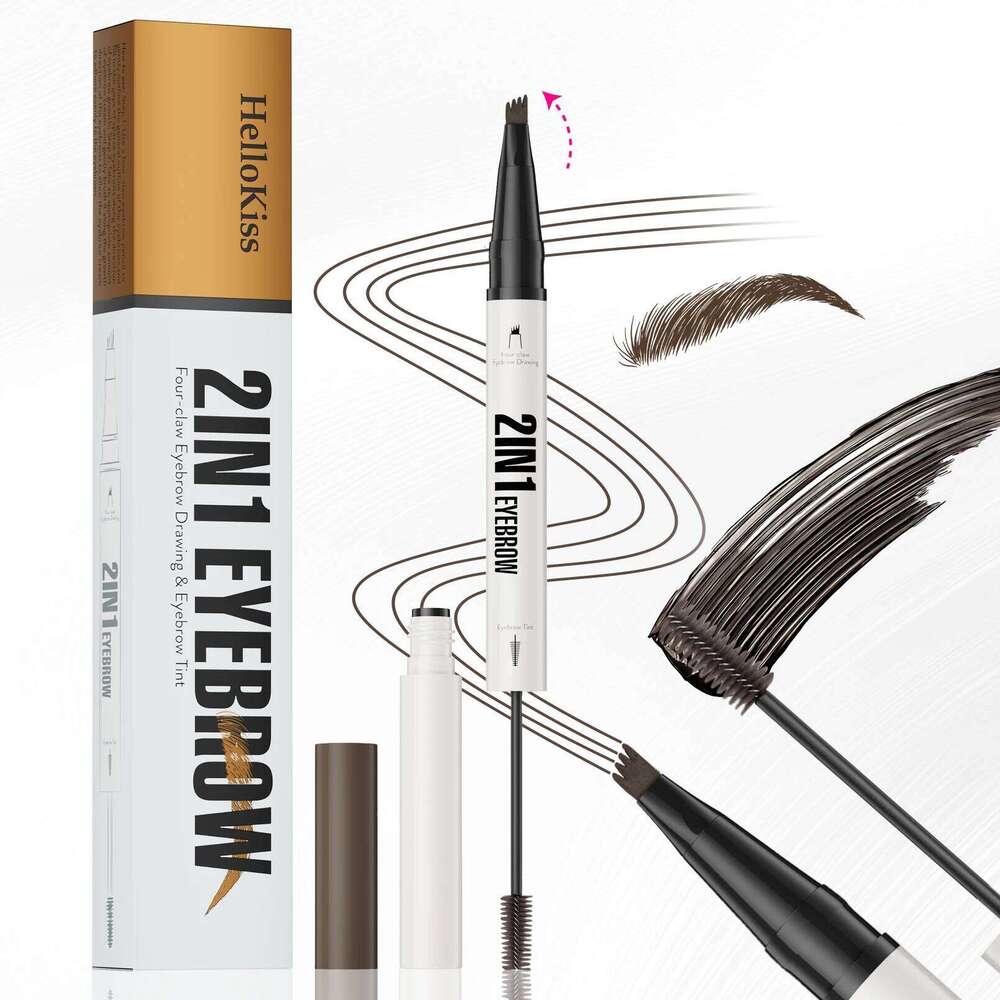 Waterproof Pen 2-in-1 And Tint Microblading Eyebrow Pencil with 4 Split Head for Perfect Brows X250725