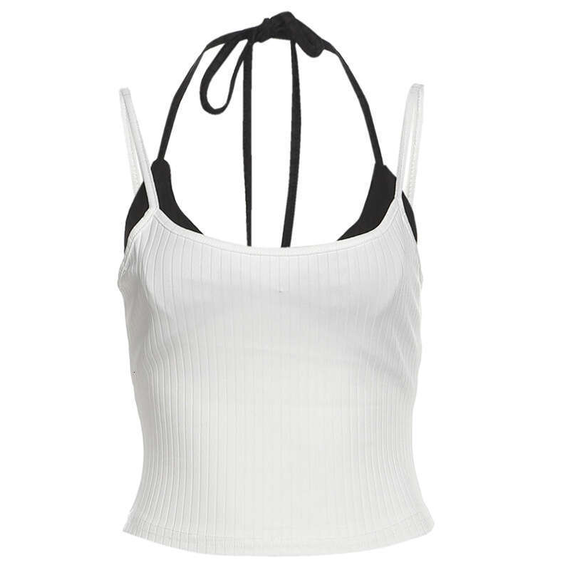 2025 Summer INS Style New Slim Waist Slimming Camisole Top and Shorts Set for Women 11e