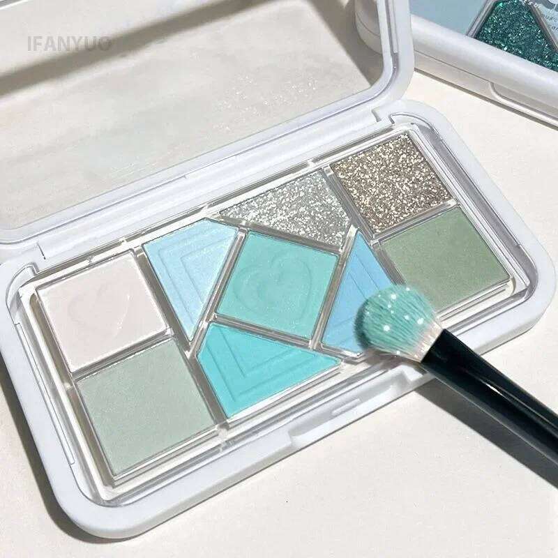 High Gloss Glitter Eyeshadow Highlighter Pink Blue Green Waterproof Shiny Crystal Brighten Contour Highlight Eye Pigment Makeup X2507
