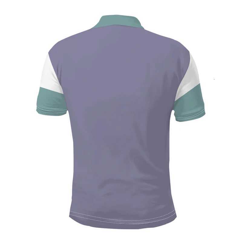 Men Clothes New Fashion Short Sleeve Polo Shirt Men Sport Lapel Golf Polo Shirt 3D Digital Print Business Polo Shirt Tops XJ250725