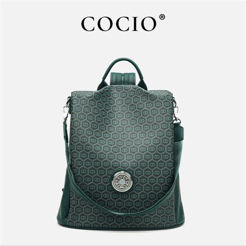 COCIO designer bag Hot selling tote bag womens bag large capacity new high-quality classic green handbag