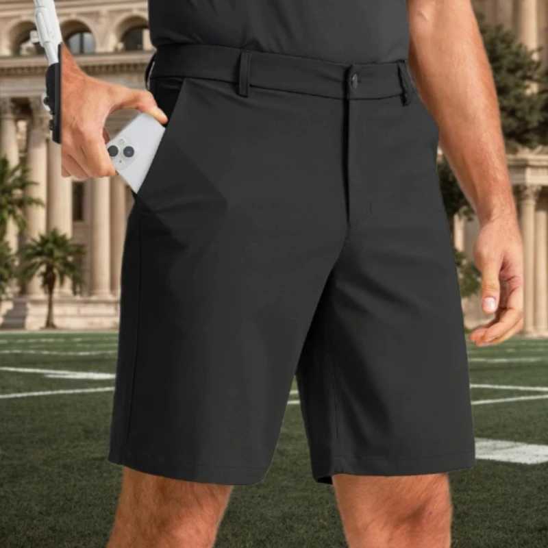 Dress Shorts Men Quick Dry Casual Bermuda Shorts Summer Ice Silk Cooling Business Zipper Fly Formal Shorts Men Workwear Office W250724