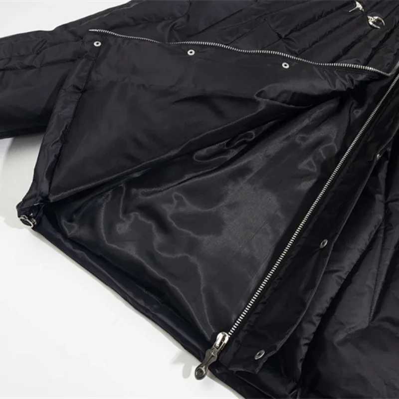 2025 New American Clothing Thug Club Metal Jacket Winter Mens Womens High-quality Waterproof Windproof Hooded Warm Down Jacket X2507251