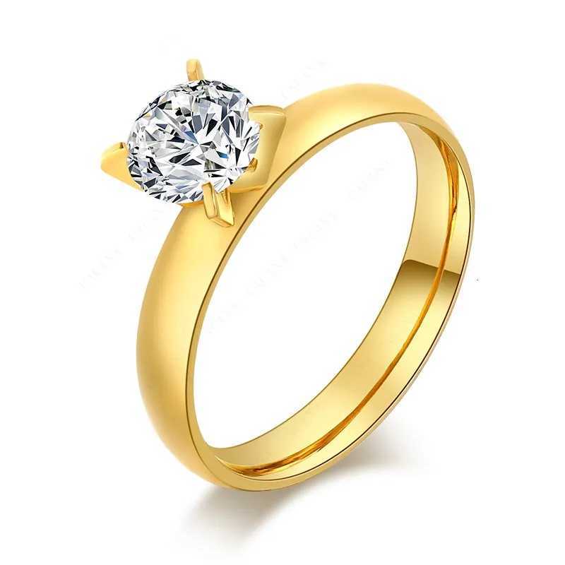 Qianbei Fashion 4mm wide stainless steel simple smooth ring suitable for women and mens gift jewelry sizes 7-11 W250417