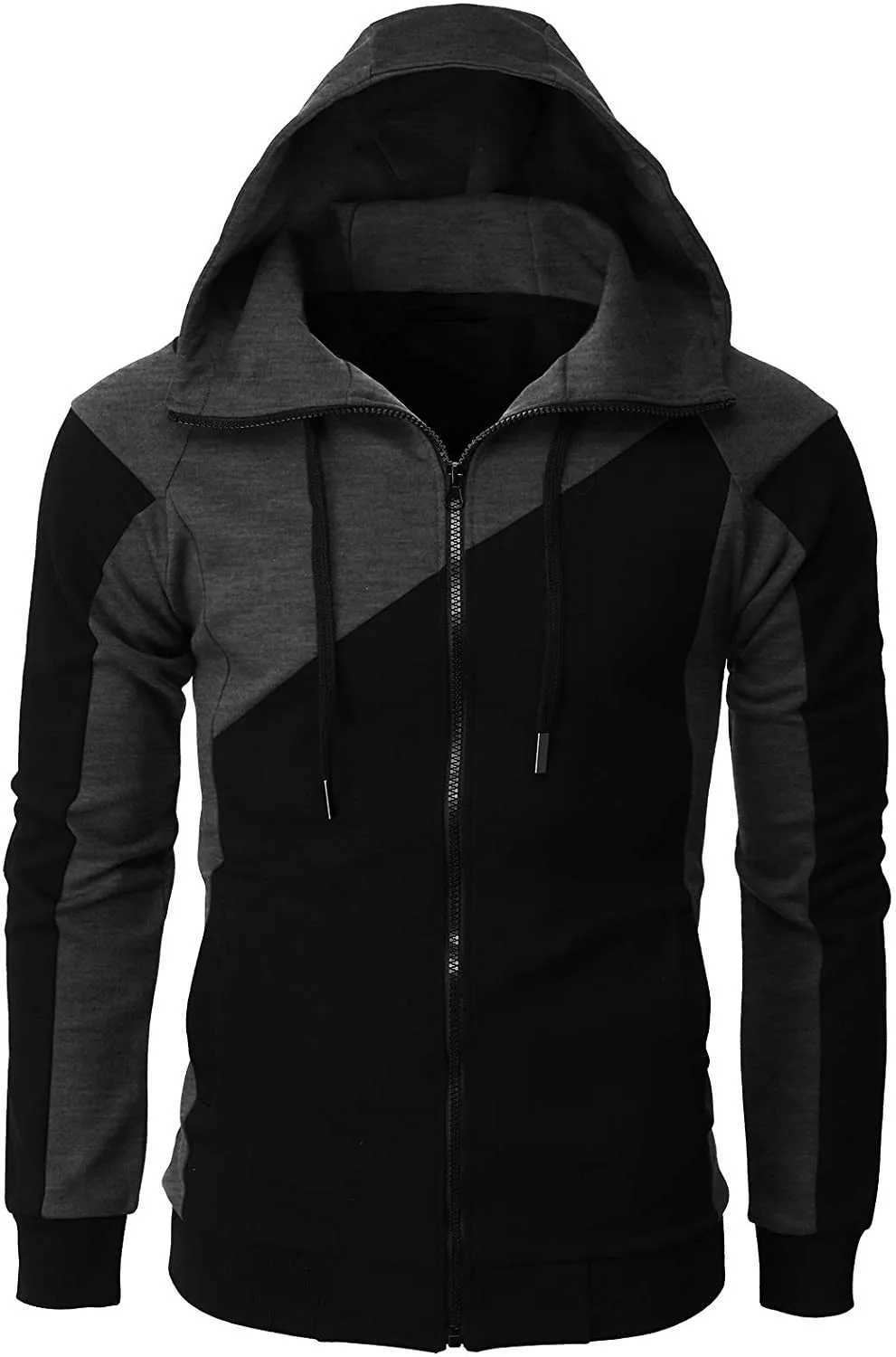 High Quality Fashion Zip Hoodies Men Retro Harajuku Solid Color Jacket High Street Zip Up Hoodie Casual Loose Sweatshirt Clothes X250725