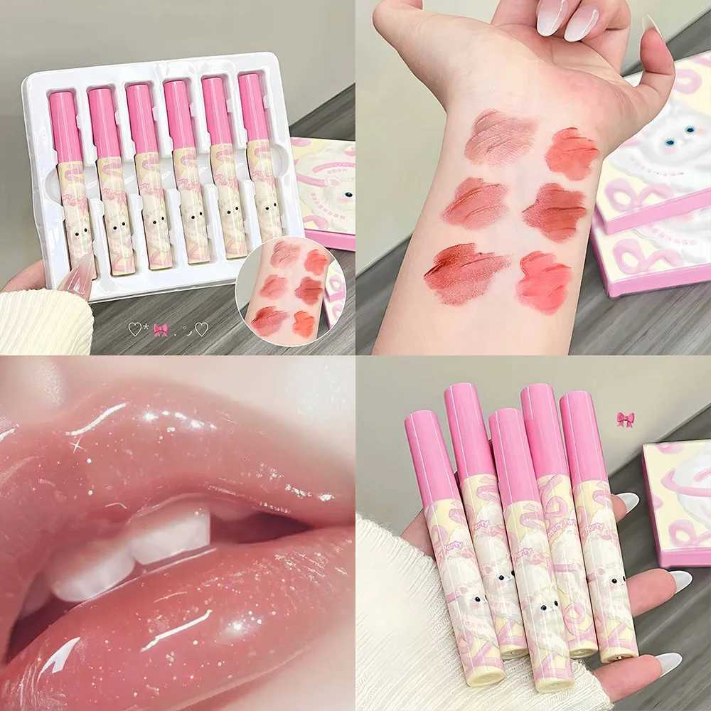 6PCS moisturizing lip glaze set long-lasting waterproof lipstick create charming and plump lipsXJ250724