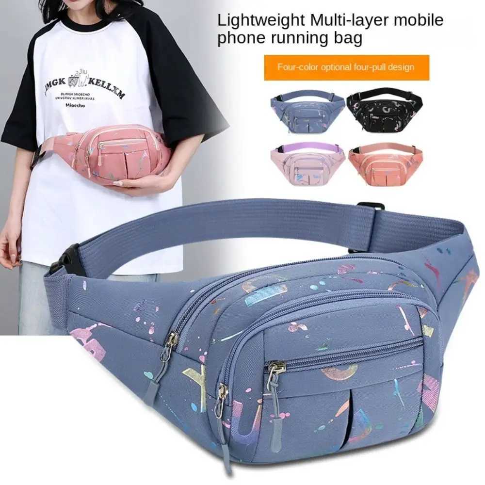 Fi Hot Stamping Letters Outdoor Running Ch Bag Sport Waist Bags Multifunctional Wen Waterproof Crossbody Shoulder Bags Y250724