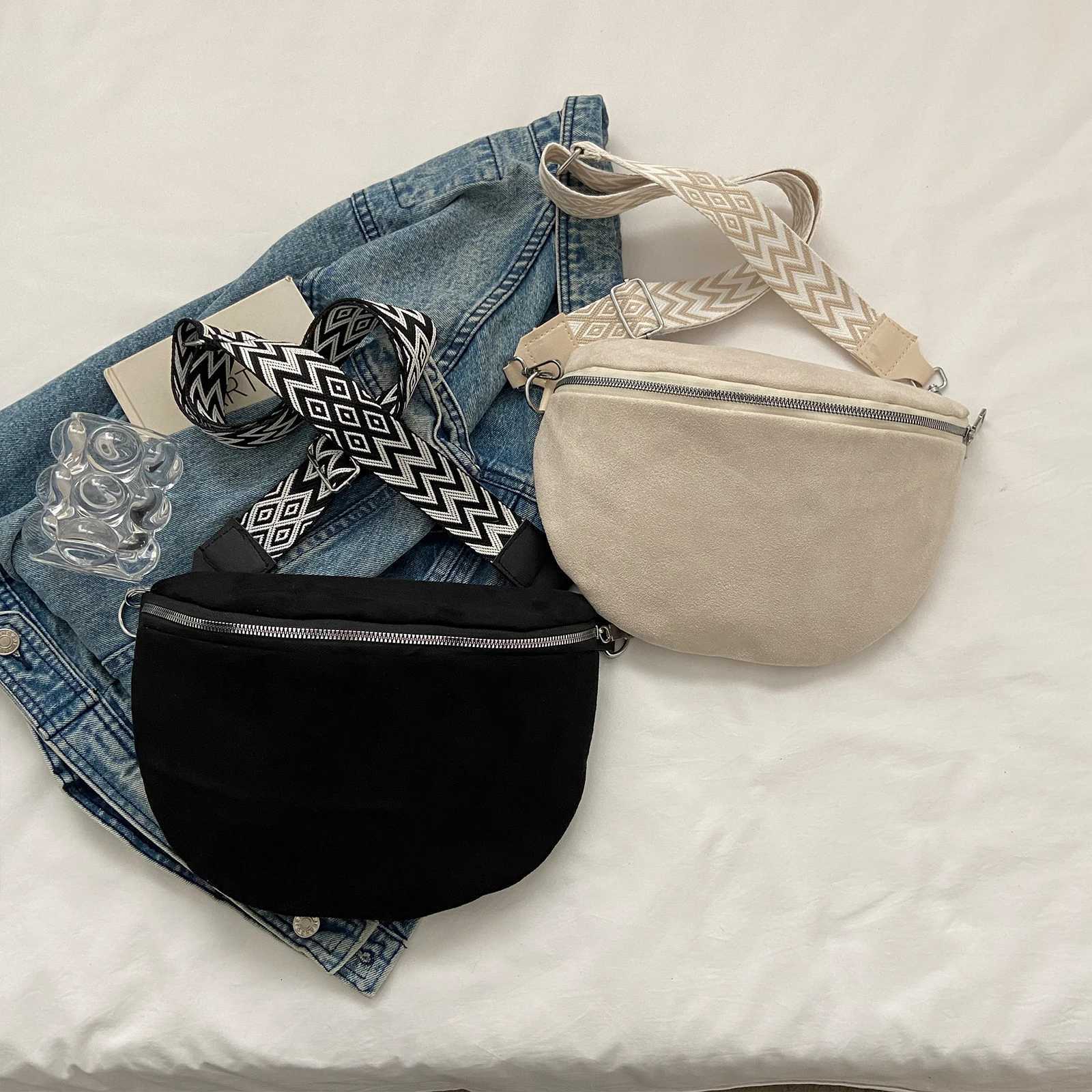 2020 Coin Purse PU Leather Shoulder Bag Solid Color Waist Bag Adjustable Wide Strap for Travel Shopping Y250724