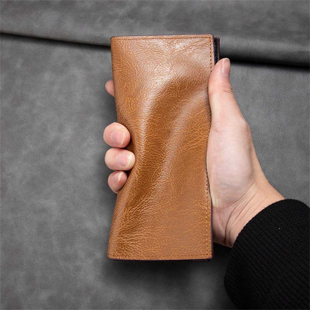 Mens Wallet PU Leather Multi Card Multi Functional Long Travel Thin Youth Bag Large Banknote Passport Card Holder Money Purses Z250725