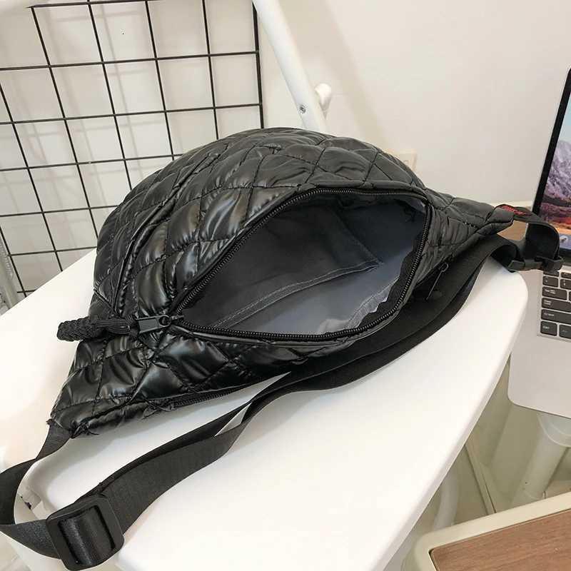 2024 Winter Down Waist Bag Luxury Ladies Fanny Pack Phe Pack Brand Designer Fem Belt Bag Casual Unisex Crossbody Ch Bags Y250724