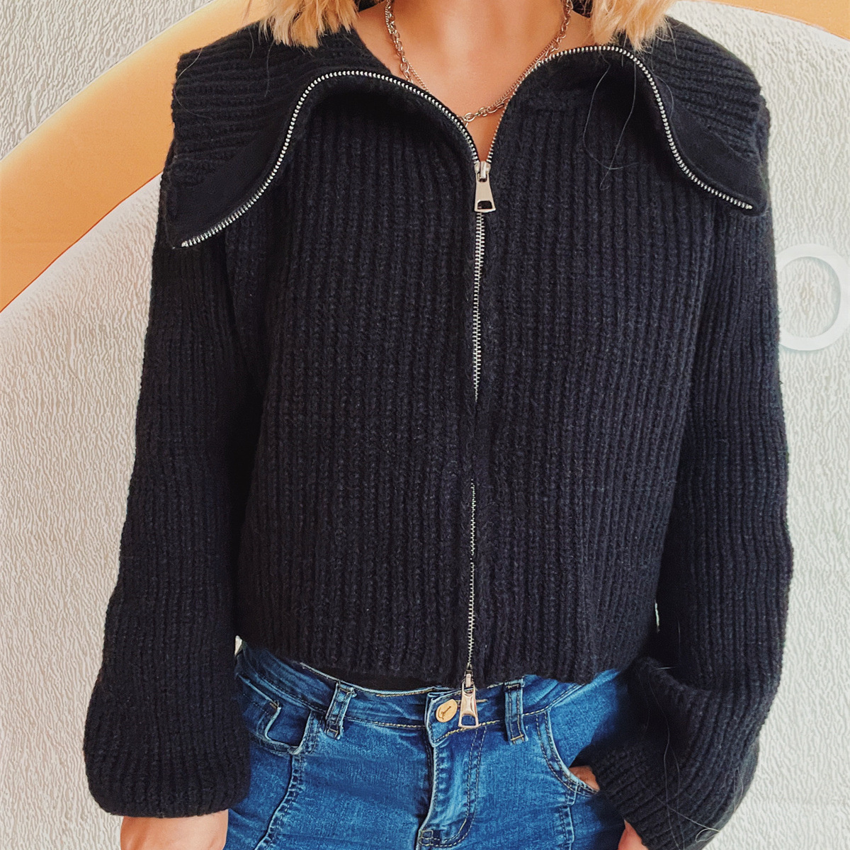hot Free shipping designer sweater for women Commuting simple sweater fashionable and casual knit base sweater