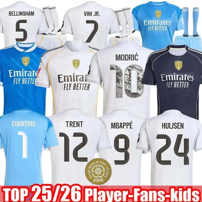 2025 2026 soccer jerseys 25 26 Real 4Th MadridS football shirt CAMAVINGA Mbappe MODRIC VALVERDE Fourth camiseta men kids uniforms VINI JR BELLINGHAM ARDA GULER