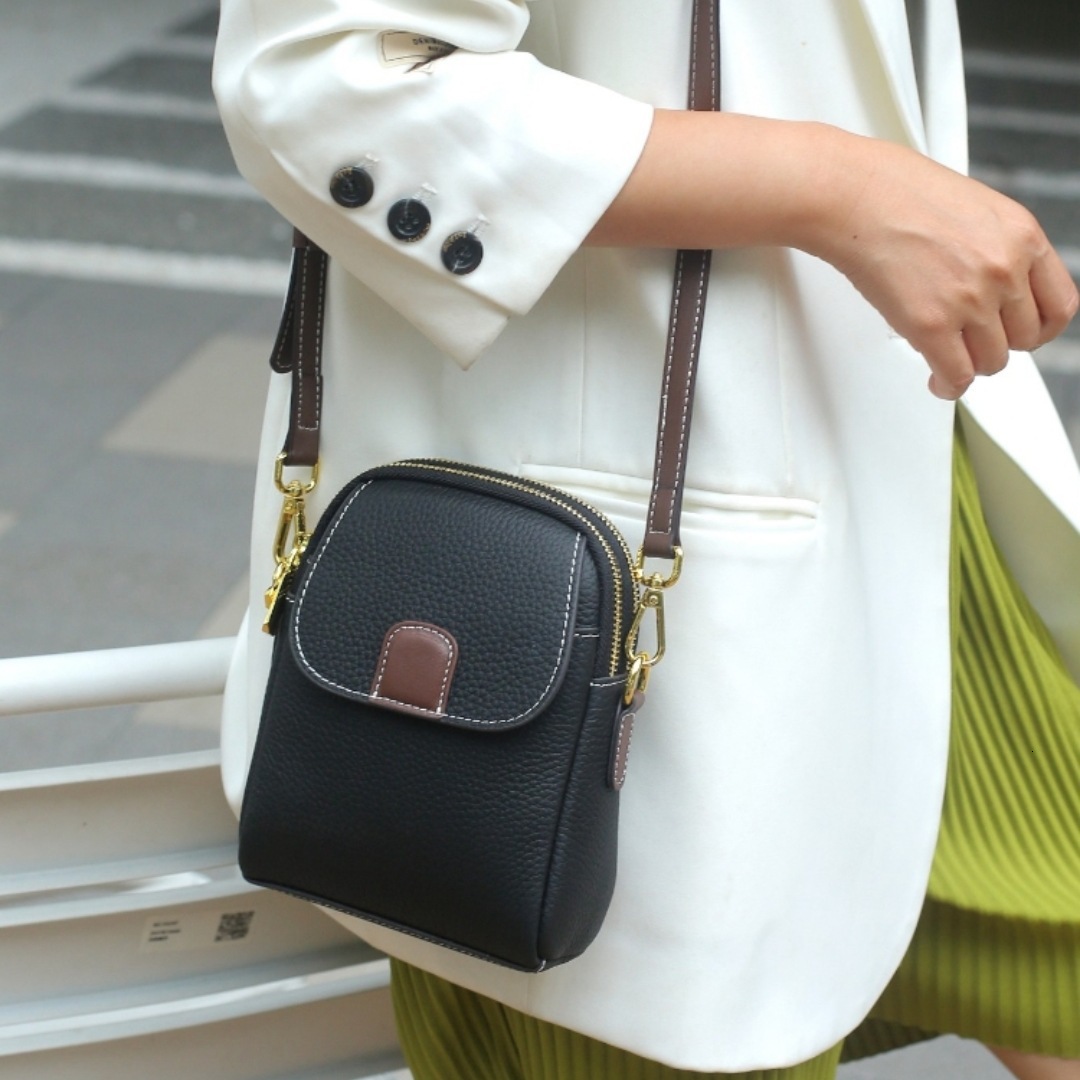 designer bag New Small Leather Crossbody Bag Single Shoulder Bag Fashionable Simple High-end Genuine Leather Women Bag Phone Bag