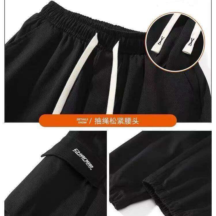 Men's Casual Vintage American Style Streetwear Sweatpants Loose Fit Trousers Functional Jogging Pants For Spring Autumn