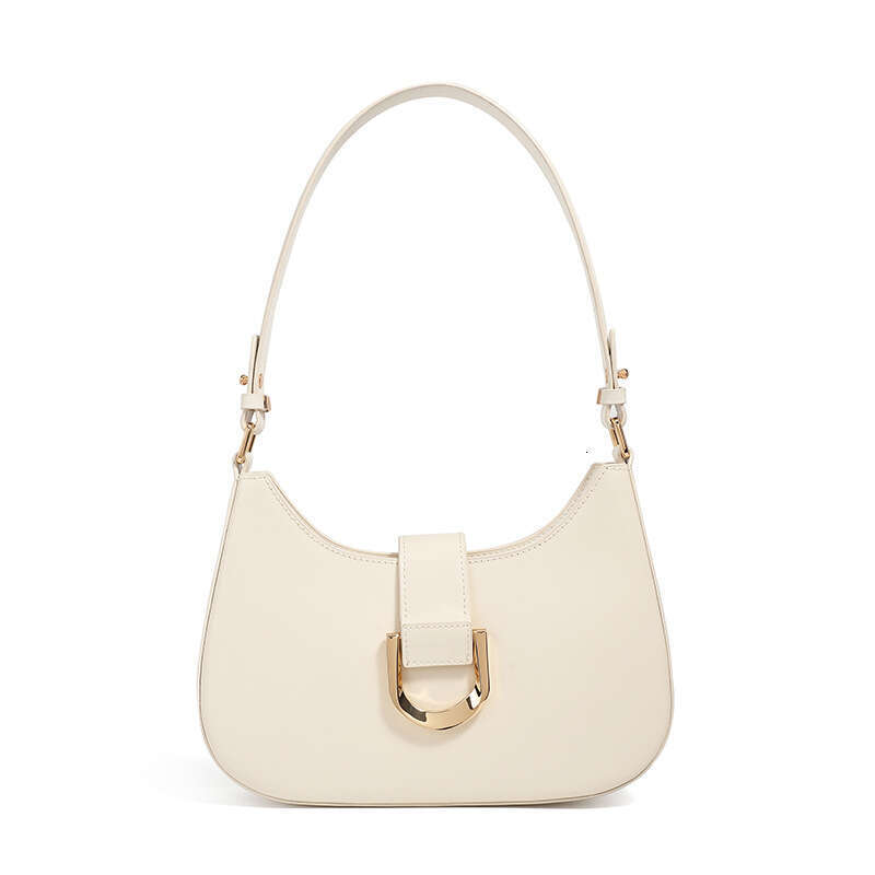 Luxury Designer Cowhide Baguette - Elegant Leather Handbag for Women with Adjustable Strap