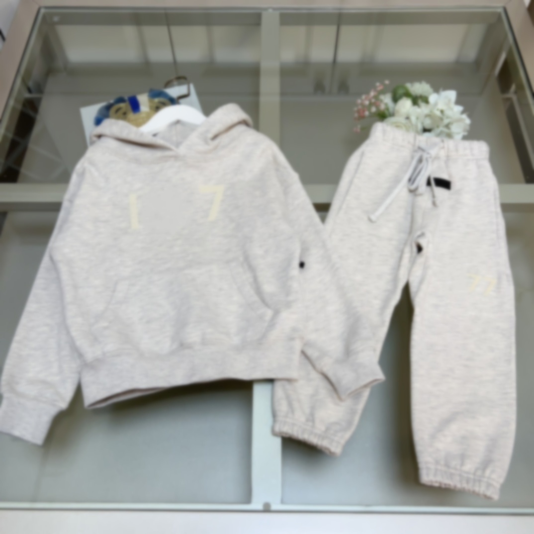 New baby Hoodies tracksuit kids designer clothes kid hoodies sweater girl boy clothe outfit Long Sleeved outwear Loose Classic Flocking 3D Letter Trousers