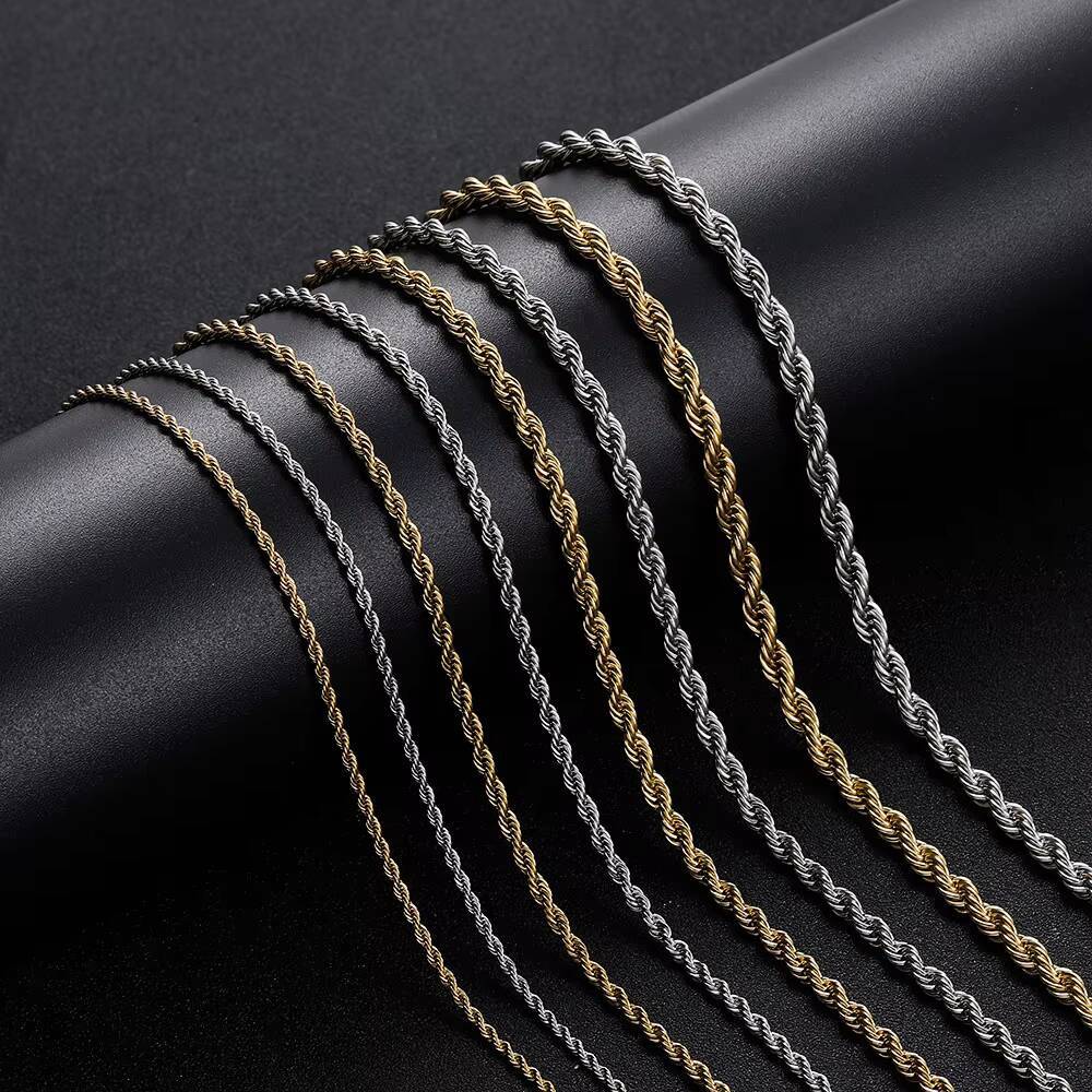 Wholesale S925 Silver Iced Miami Rope VVS D Colour Moissanite Gold Plated Cuban Link Chain Choker for Men Hip Hop Style Necklace