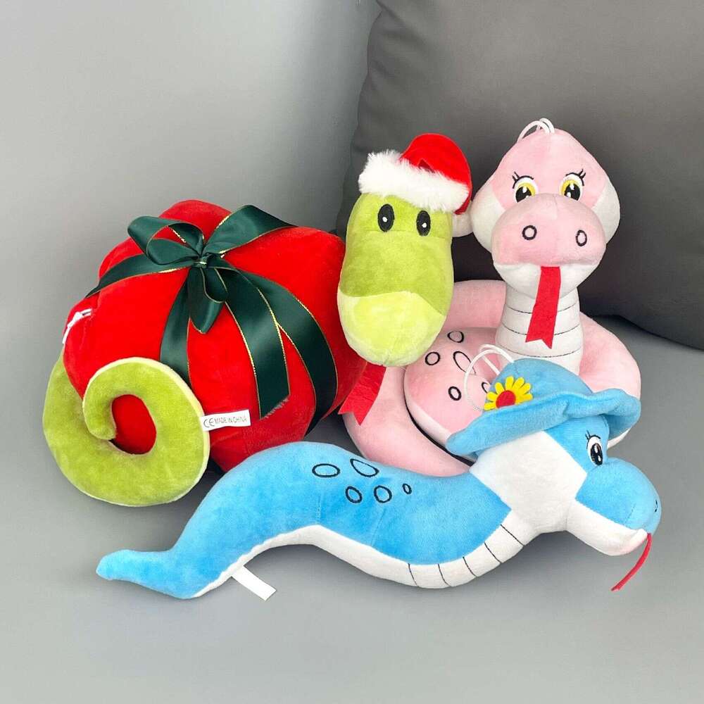 Zodiac Christmas Candy Bag Snake Year Anime Plush Toy Claw hine Doll