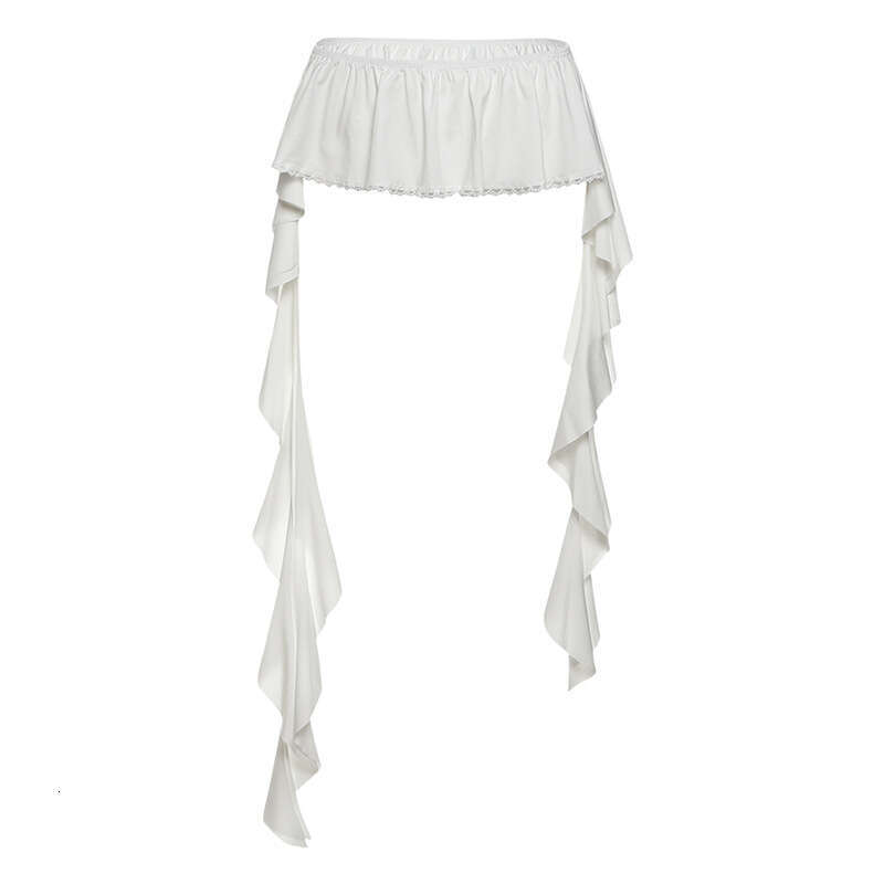 2025 Summer New Fashion Trend Loose Versatile Lace Irregular Ribbon Waist Decoration dde