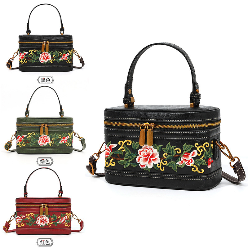 Luxury Brand Designer Bag Super Popular Brocade Chinese Style Bucket Bag Single Shoulder Bag Suzhou Embroidery 2025 Summer New Women's Bag Versat