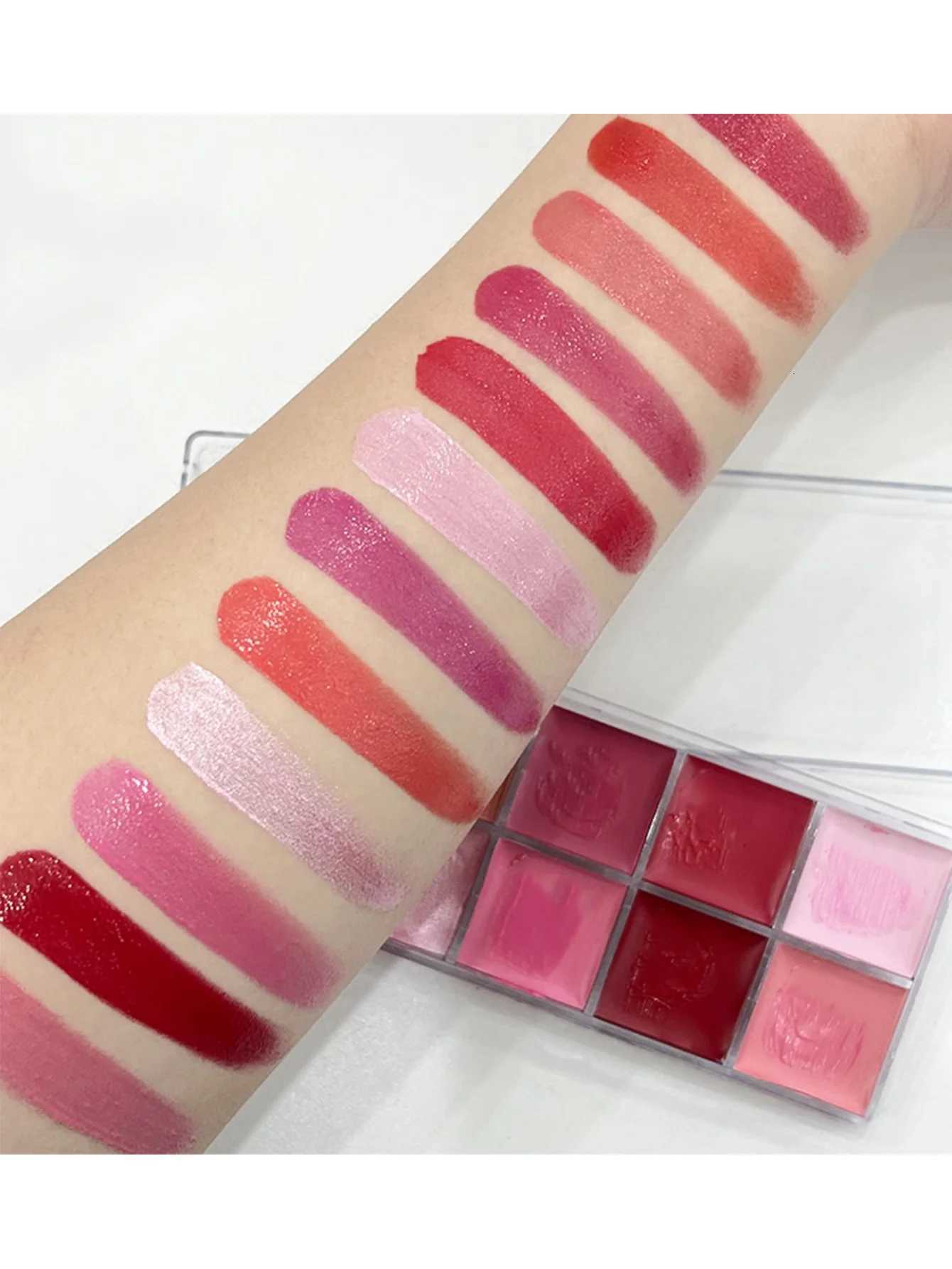 12 Colors Women Moisturizing Long Lasting Lip Gloss Palette Girls Nude Cosmetic Makeup Lip Tools Lipstick FemaleXJ250724