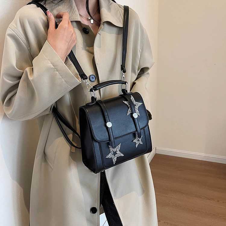 Jiaerdi Star Sier Backpack Wen 2023 New Harajuku Shine Leather Cute Y2k Mochila Fem Vintage Fairycore Backpacks Ahetic Y250724