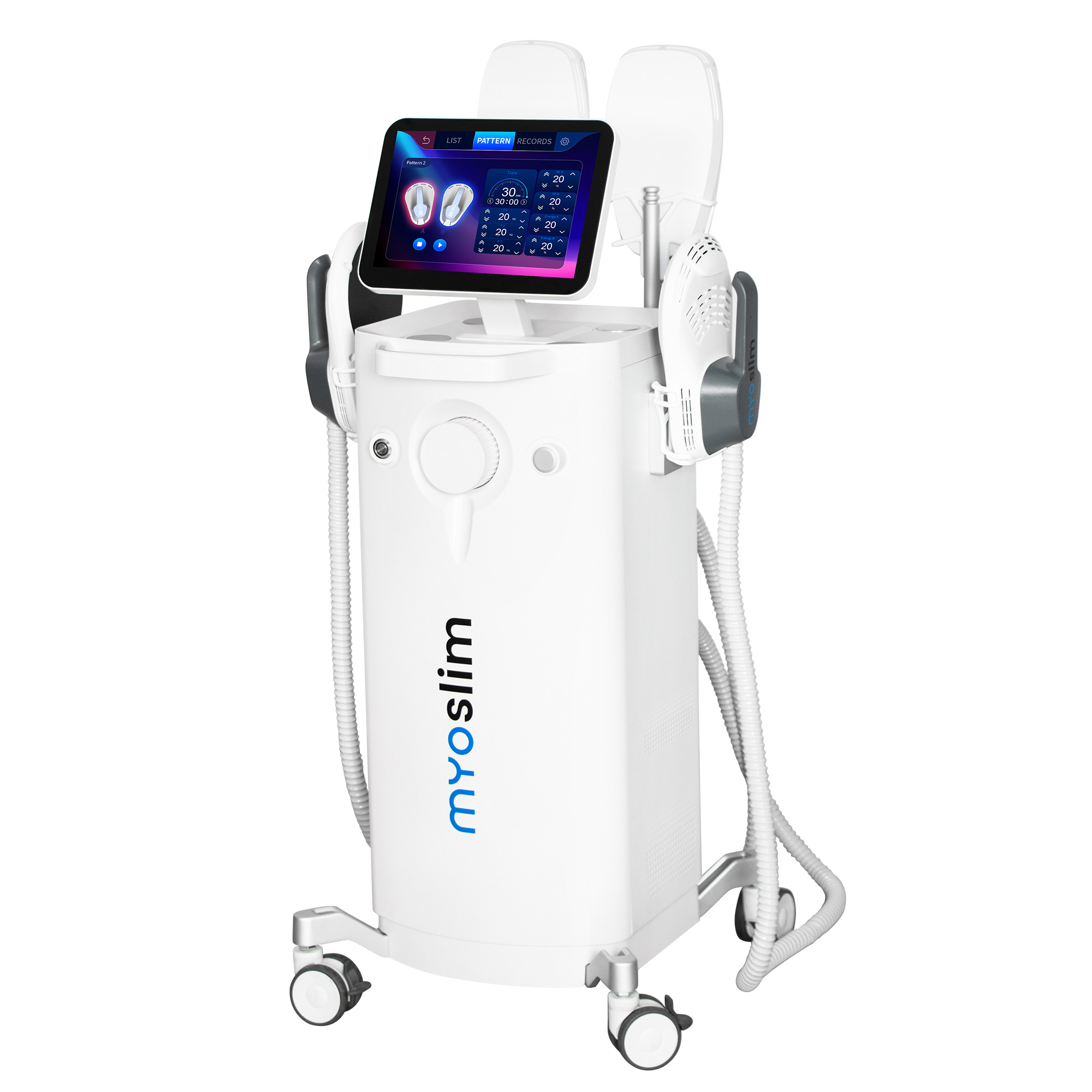 Myoslim Electrical Muscle Stimulation Beauty Machine RF 6500W Power for Fat Burning and Shaping at Spa Level