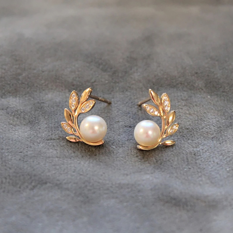 Stud Earrings 18K gold-plated 925 silver luxury Designer studs geometric famous women's round diamond crystal pearl earrings Fashion Jewelry Earr