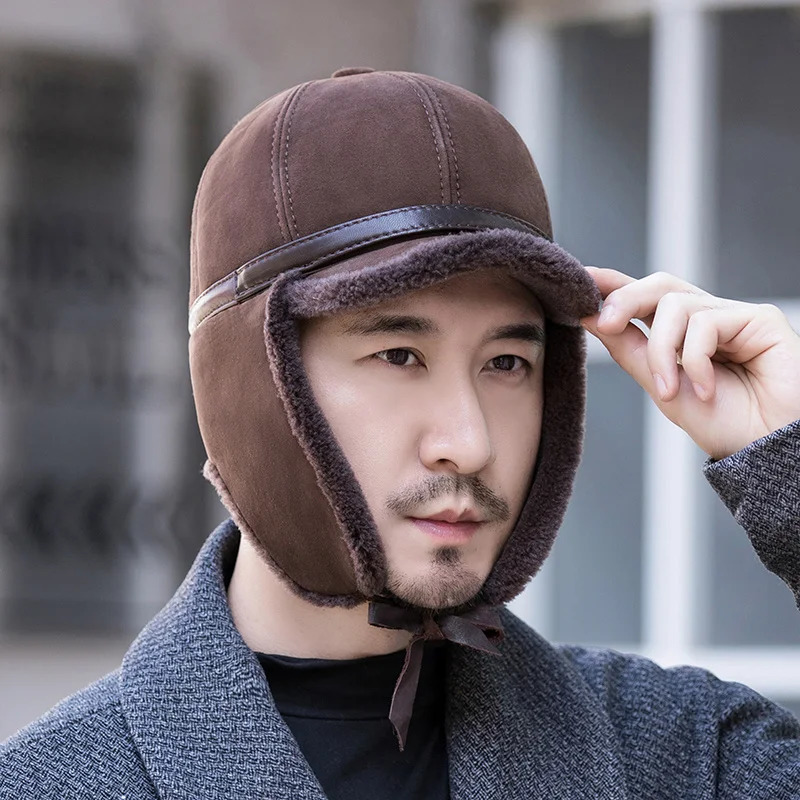 Winter Hats Woman Wool Fur Hat Unisex Warm Bomber Russian Hat Woman Ushanka Hats With Ear Flaps Thick Snow Earflaps Baseball Cap 250724