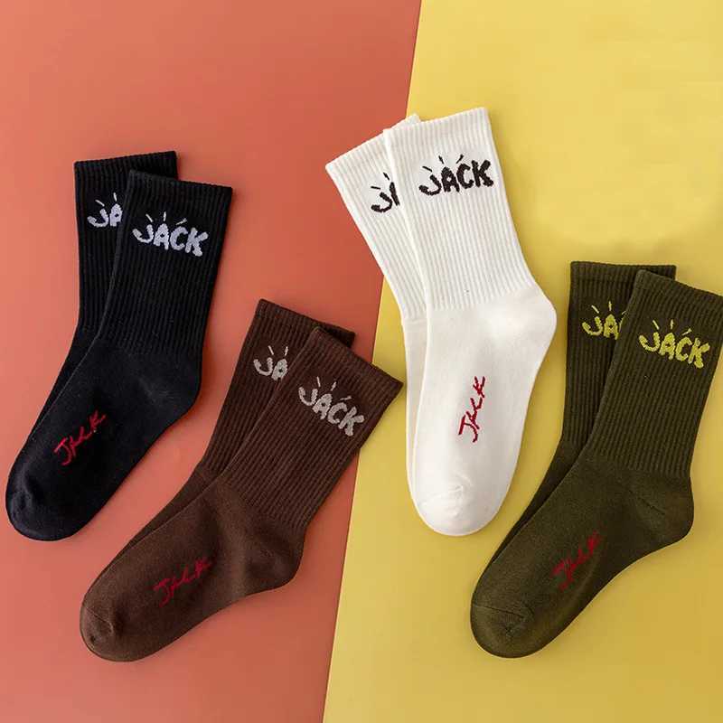 4 Pairs Mens SOCKS Cotton Sport Hip Hop Basketball Skateboard Black White Sockken Mens Gift X250725
