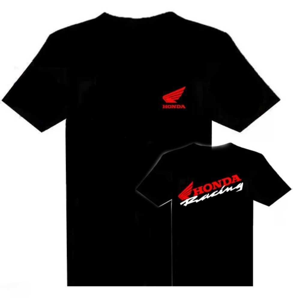 Honda CBR Non-Double Gold Wing American Retro Motorcycle Racing Mens T-shirt Printed Loose Short-sleeved Overalls R250724
