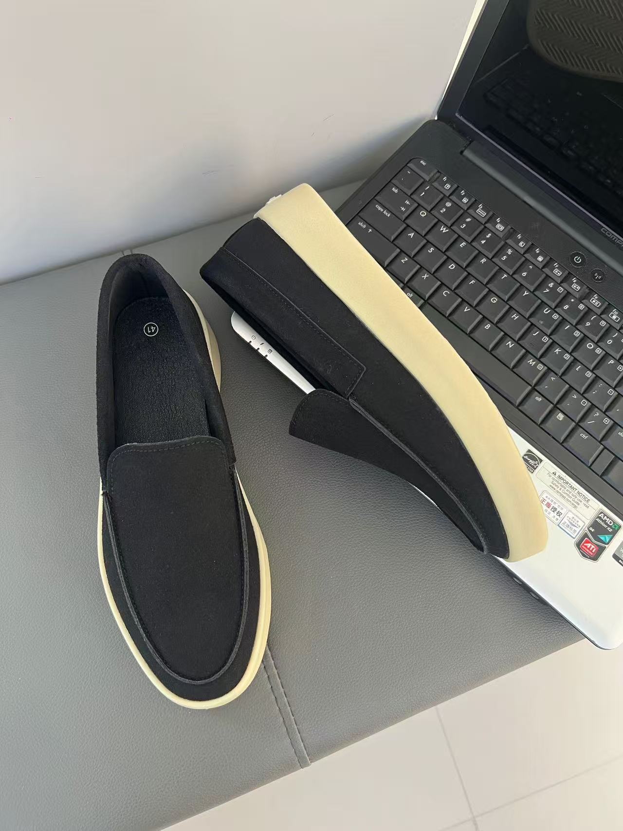 2025 New Men's Velveteen Bean Shoes Trendy One Step Stepping Set Foot Comfort Shoes Casual Men's and Women's Shoes