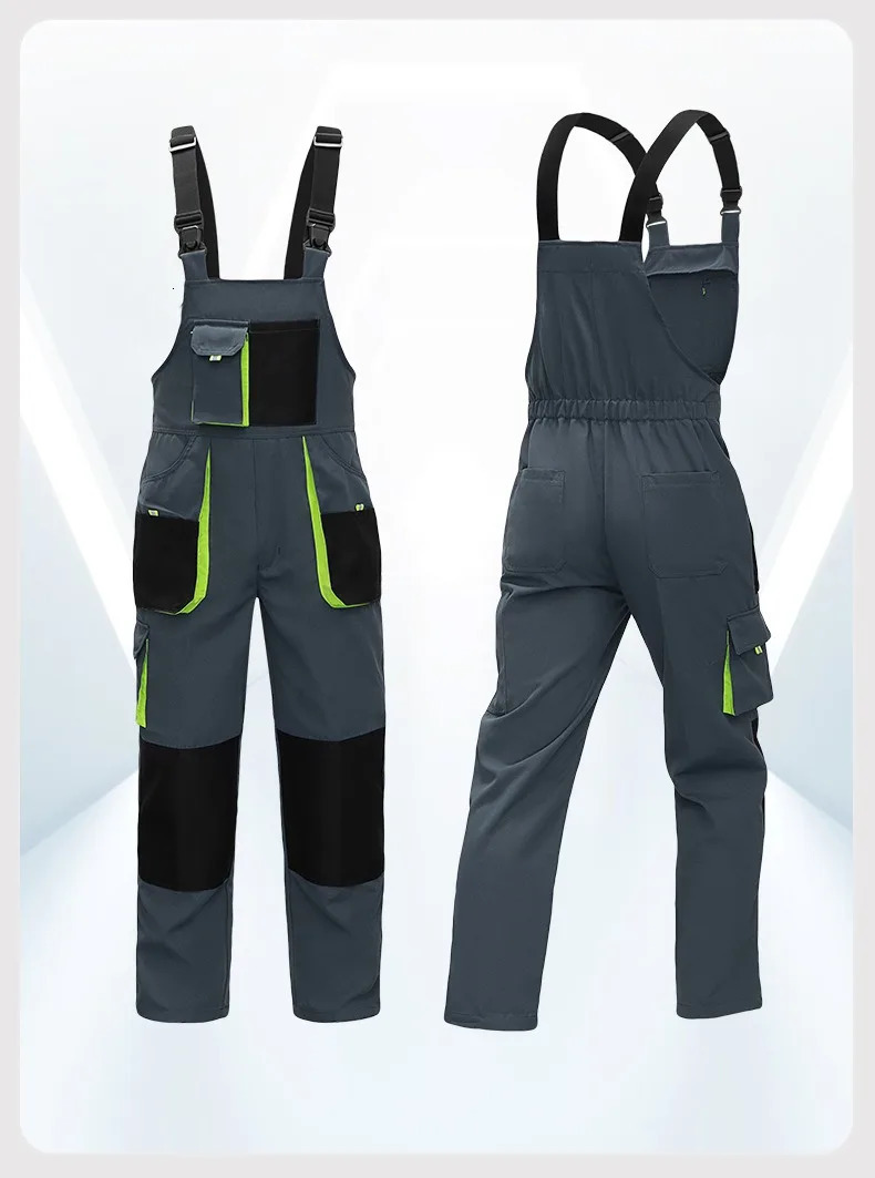 High Quality Mens Overalls Big MultiPocket Jumpsuit Wearproof Romper Factory Labor Protection Clothing Men Workwear Suits 250725