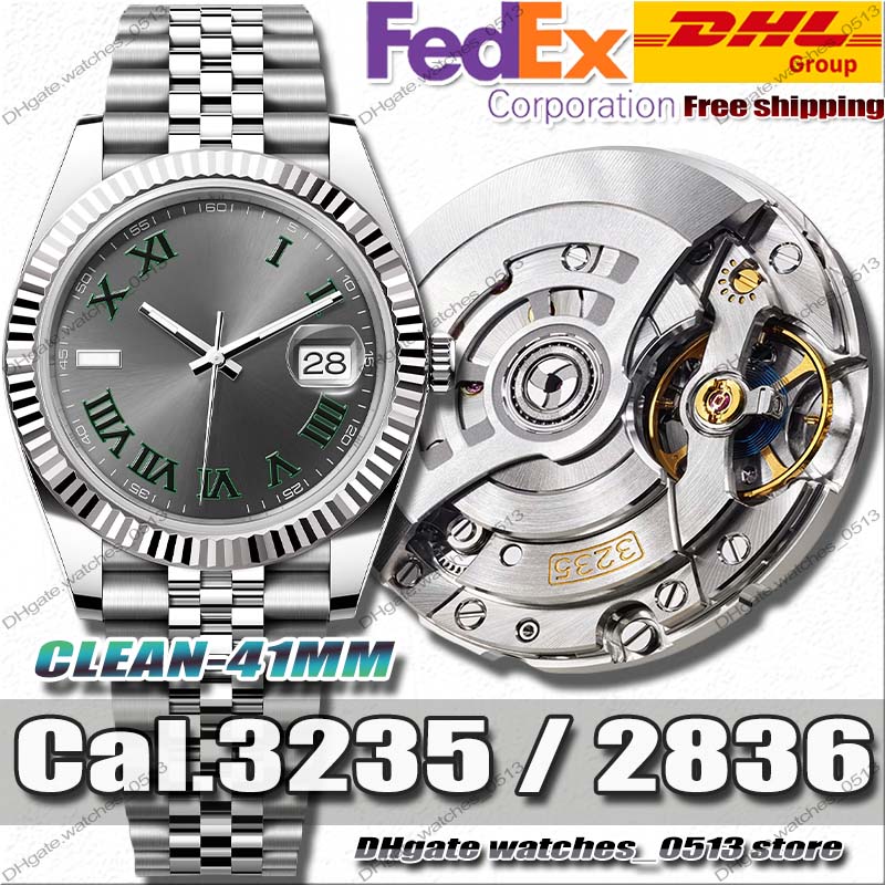 Clean Factory Watches Men Luxury Designer Watches 41MM 3235 Automatic Movement 904L Stainless Steel Sapphire Luminous Waterproof 72H Power Reserve Travel pouch