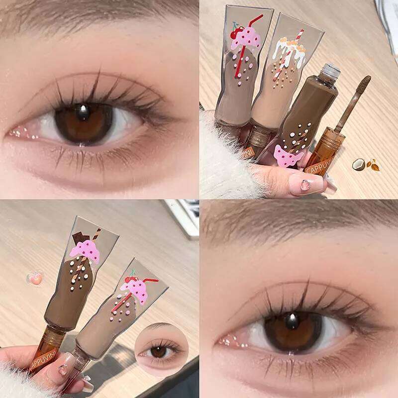 Toothpaste Shaped Liquid Cream Matte Milk Tea Color Contour Deepen Long Lasting Natural Eyeshadow Eye Makeup X250723 X250724