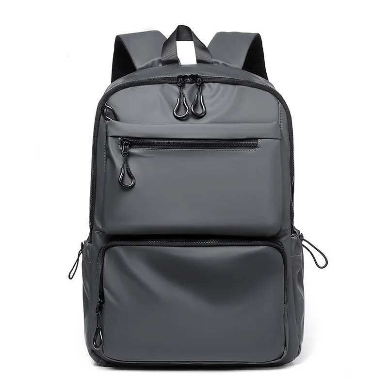 Mens Casual Backpack Business Backpack Computer Bag Korean Style Trend Student Backpack Travel Backpack Bags Backpack Y250724