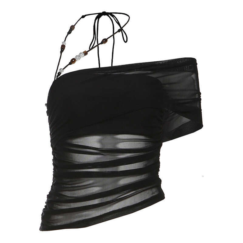2025 Summer New Sexy Slim One-Shoulder Top High-Waisted Elegant Bodycon Skirt 618