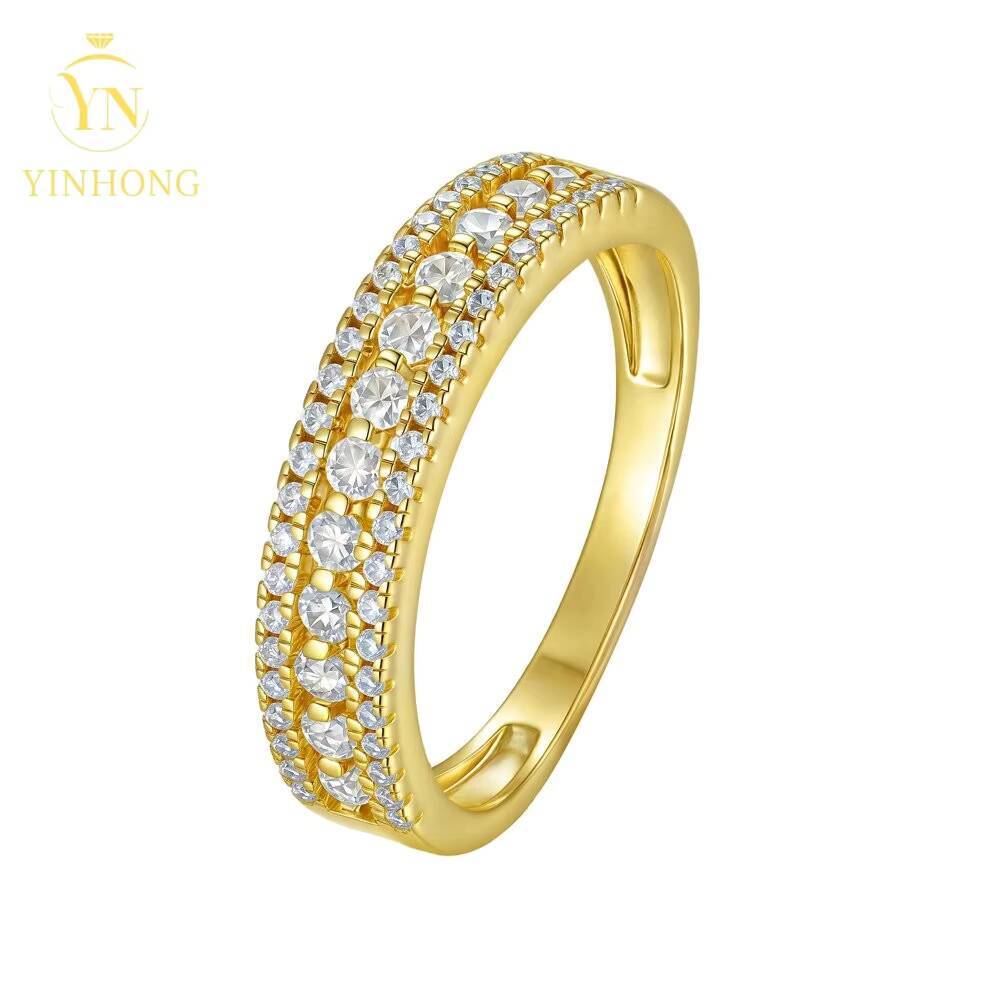 Factory Wholesale Custom High End Silver Jewelry Women Gift Party Moissanite Stone Wedding Technology Party