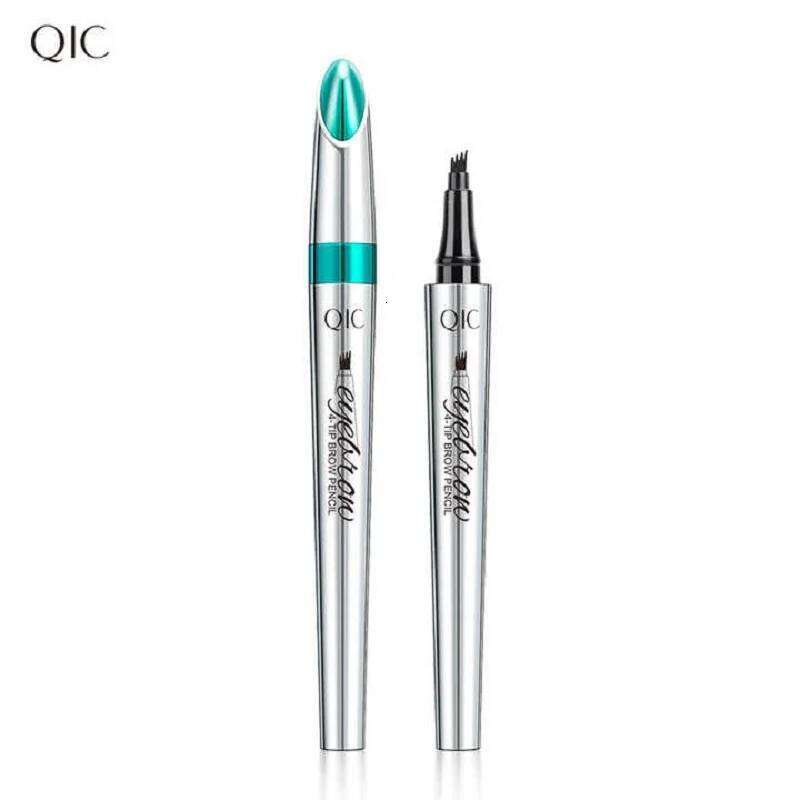 QIC Four-Claw Sketch Black Brown Gray Liquid Eye Brow Pencil Waterproof Long Lasting 3d Microblading Eyebrow Pen X250725