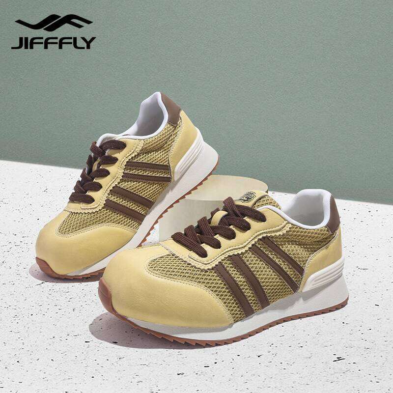 Jifffly Dexun Shoes for Women 2025 Summer New Breathable Lightweight Versatile Slanted Toe Flat Sneakers