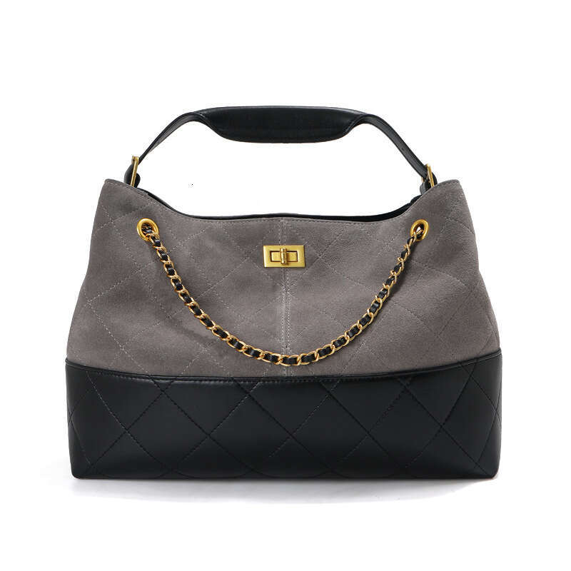 Designer Bag Tote Bag Designer Shoulder 2025 Xiaoxiang New Matte Leather Quilted Cowhide Chain Shoulder Bucket Color-Block Women's Underarm Bag