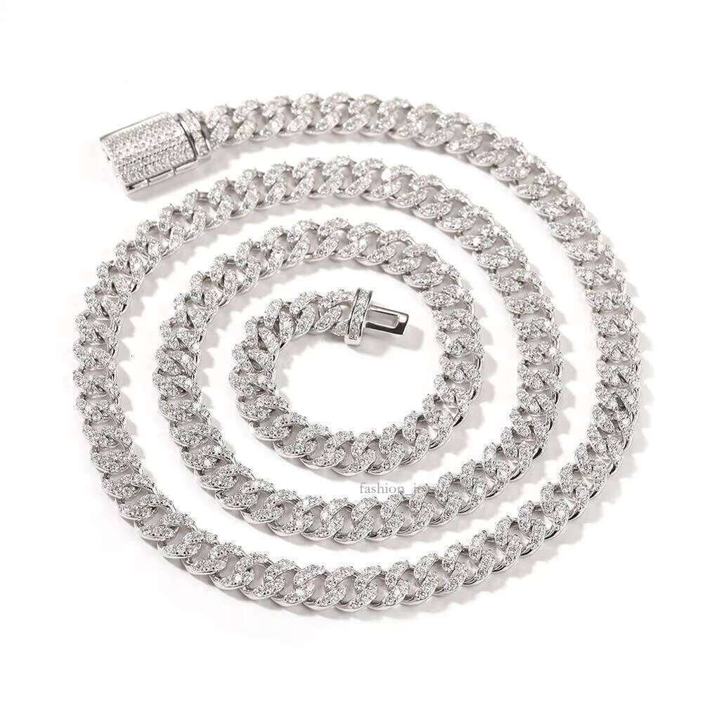 Premium 6MM Cuban Chain Sterling Sier Pyrite Hip Hop Jewelry Unisex Necklace Bracelet Wedding Religious