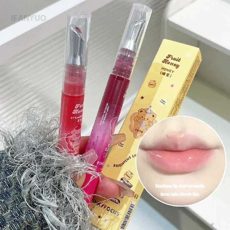 Berry Red Lip Oil Hydrating Mirror Lip Gloss Tinted Plumper Moisturizing Lip Care Treatment Makeup Clear Colored Lipstick BalmXJ250724
