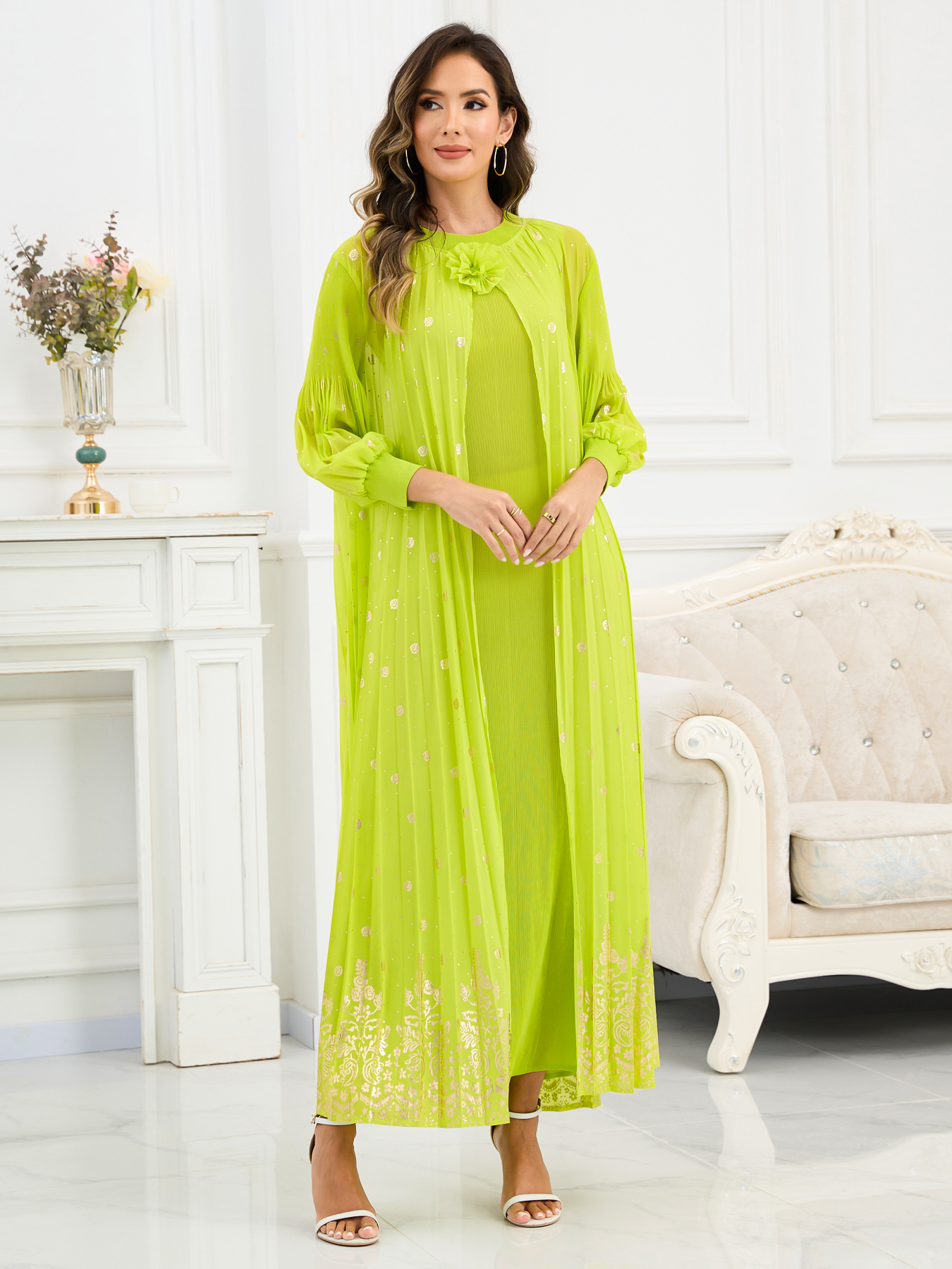 Women's Dresses Elegant Womens Evening Gown - Soft Satin Fabric with neck Design NZ002