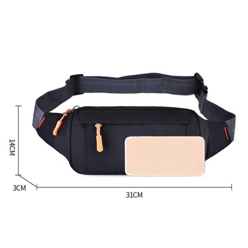 Breast Package Waterproof Outdoor Sports Bag Oxford Pouch Korean-style Waist Fanny Crossbody M Banana Y250724