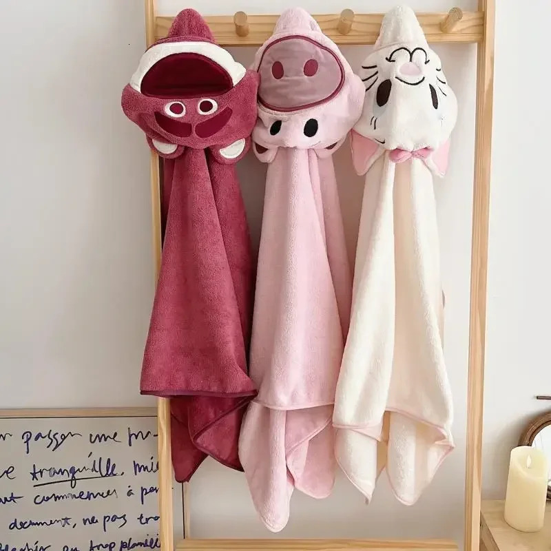 ute Baby Hooded Bath Towel for Children Super Soft Absorbent Bathrobe Cartoon Blanket Chuidry Sleepwear Infant born 250725