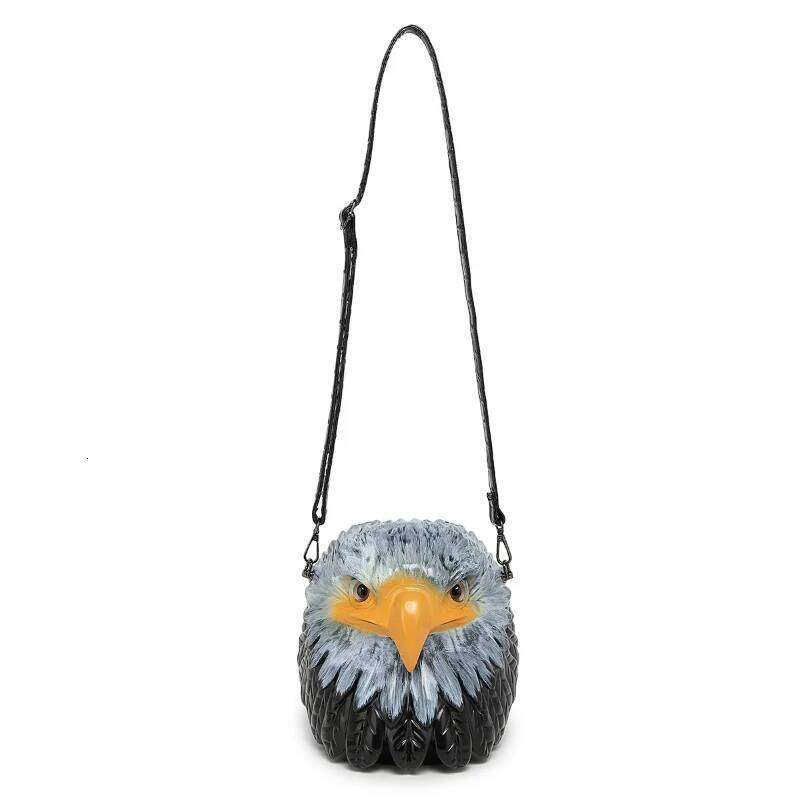 Luxurious designer The 2025 new creative, individual and retro bald eagle handbag is niche crossbody bag with a sense of animal design