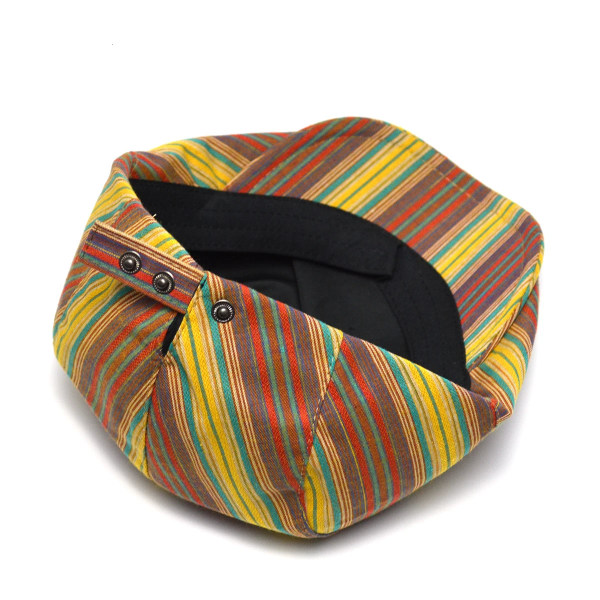 Striped Washed Denim Hats For Men Boinas sboy Caps Retro Baker Boy Hat Male Casual Gatsby Caps Women Chapeau Berets 250723